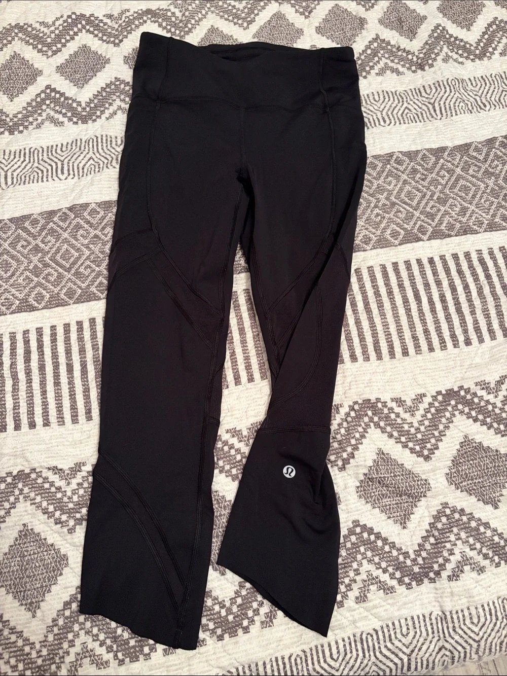 lululemon athletica Black High-Rise Flare Leggings SIZE 4